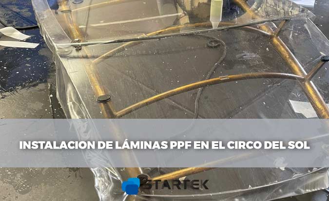 Instalación de láminas PPF en el Circo del Sol