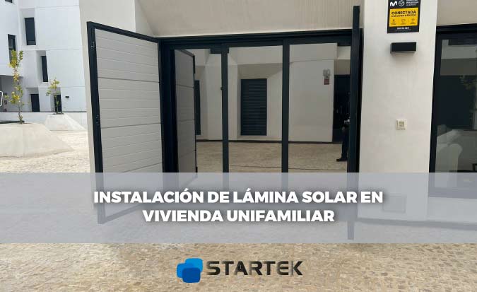 Instalación lámina solar en vivienda unifamiliar