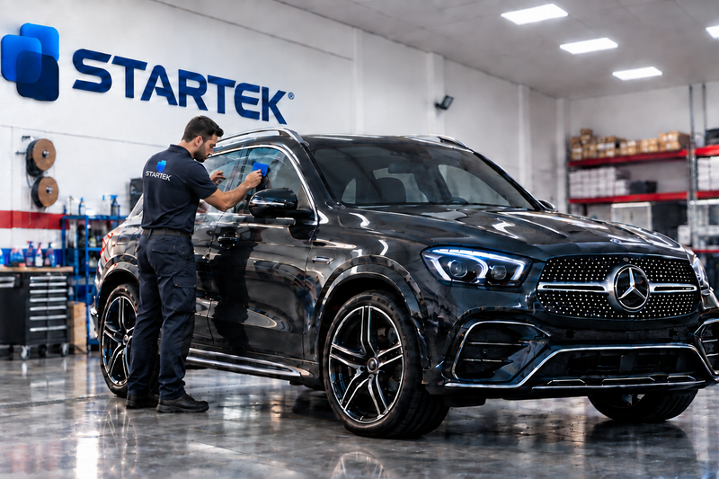 Instalación de láminas STARTEK en automóvil